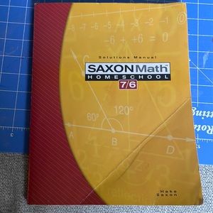Saxon 7/6 homeschool solutions manual